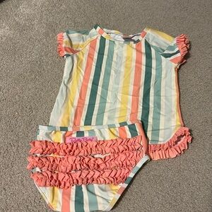 Ruffle Butts Two Piece Swim 3T